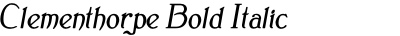 Clementhorpe Bold Italic